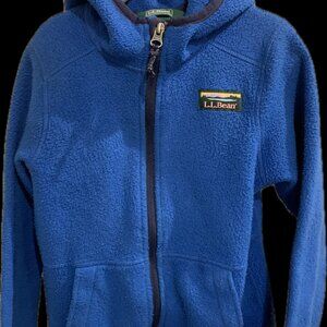 LL Bean Kids' Mountain Classic Fleece, Hooded size 6x/7